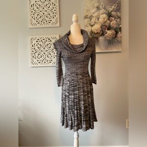 Studio One Long Sleeve Cowl Neck Dress